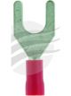 Jaylec Pck 10 Spade Terminal 6mm Insul Pvc Copper Sleeve Red