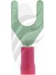 Jaylec Pck 100 Spade Terminal 6mm Insul Pvc Copper Sleeve Red