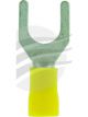 Jaylec Pack 50 Spade Terminal 8mm Insul Pvc Std Crimp Yellow Use Te3808