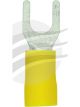 Jaylec Pack 50 Spade Terminal 5mm Insul Pvc Std Crimp Yellow