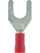 Jaylec Pack 100 Spade Terminal 6mm Insu L Pvc Std Crimp Blue