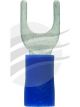Jaylec Pack 100 Spade Terminal 5mm Insu L Pvc Std Crimp Blue