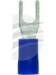 Jaylec Pack 100 Spade Terminal 3mm Insu L Pvc Std Crimp Blue