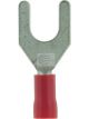 Jaylec Pack 100 Spade Terminal 6mm Insu L Pvc Std Crimp Red
