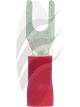 Jaylec Pack 100 Spade Terminal 3mm Insu L Pvc Std Crimp Red Use Te3603