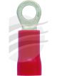 Jaylec Pack 100 Ring Terminal 3mm Insul Pvc Std Crimp Red Use Te1103
