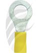 Jaylec Pck 50 Ring Terminal 8mm Insul Pvc Copper Sleeve Yellow