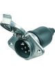 Hella 7 Pin Heavy Duty Trailer Socket Din Iso Metal