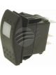 Carling Rocker Switch On/Off Red Illum 24V 20Amp Spst 4 Blade Terminal