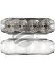 Autolamps White 4 Module LED Emergency Lamp 12/24V Flush Mount 25cm