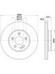 Bremtec Euroline Brake Rotor For Front Mercedes Vito (447) 2.1Ld 2016