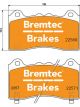 Bremtec Evolve Hybrid-Carbon Brake Pad