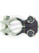 Jaylec Battery Terminal Pos 0 B&S Saddle Type HD Solid Brass Nickel