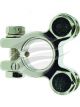 Jaylec Battery Terminal Neg 2X3/8 Studs Solid Brass Nickel Plated