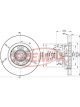 Fremax Brake Disc Front Each Includes Bearing