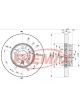 Fremax Brake Disc Front Each Bmw X5 To 8/2000