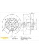 Fremax Brake Disc Rear Pair Golf Mk5 Gti Jetta Passat
