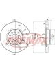 Fremax Brake Disc Front Pair Golf Mk5 Gti Jetta Passat