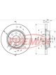 Fremax Brake Disc Front Pair Golf Mk5 1.6L