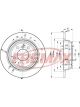 Fremax Brake Disc Rear Pair Bmw E39 520 523I
