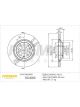Fremax Brake Disc Rear Pair Golf Mk5 R32 R36 Passat