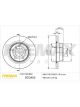 Fremax Brake Disc Rear Pair Bmw E87118 120 E90 318 320 325
