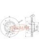 Fremax Brake Disc Front RH Porsche Cayenne S, Turbo