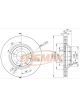 Fremax Brake Disc Front LH Porsche Cayenne S, Turbo