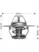 Dayco Thermostat 63mm Dia 82C
