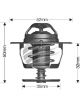 Dayco Thermostat 52mm Dia 82C