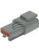 Deutsch Pack 1 Dtm Series 3 Way Plug Connector - Uses Size 20 Term