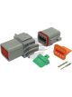Deutsch Dt Series 8 Way Connector Kit Incl Green Band Terminals & Wedges