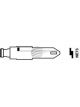 Aunger Blank Key Blade Suit Renault / Peugeot / Citroen