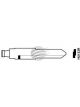 Aunger Blank Key Blade Suit Suzuki