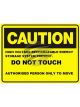 Jaylec Battery Storage Caution Sign 600 X 450mm. For Hybrid & Ev