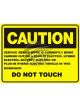 Jaylec Service Caution Sign Plastic 600 X 450mm For Hybrid & Ev