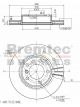Bremtec Pro-Series High-Carbon Brake Rotor