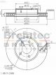 Bremtec Pro-Series Disc Brake Rotor (Single) 299.50mm