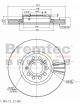 Bremtec Pro-Series Disc Brake Rotor (Single) 312.00mm