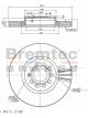 Bremtec Euroline High-Grade Brake Rotor