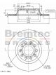 Bremtec Euroline Brake Rotor For Rear Audi A3 Q5 Skoda Volkswagen