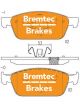 Bremtec Evolve Hybrid-Carbon Brake Pad