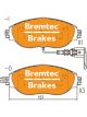 Bremtec Evolve Hybrid-Carbon Brake Pad