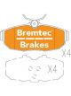 Bremtec Evolve Hybrid-Carbon Brake Pad