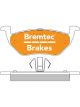 Bremtec Pro-Series Brake Pad