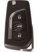 Aunger Ignition Key Flip 3 Button For Toyota Corolla Camry Hilux -13