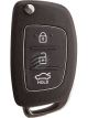 Aunger Ignition Key Flip 3 Button For Hyundai Accent 13-15