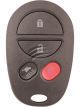 Aunger For Toyota Camry 4 Button Remote 2006-2011 Grey Rubber Aftermar