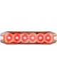 Autolamps Red 6 Module LED Emergency Lamp 12/24V Flush Mount 25cm
