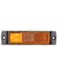 Autolamps Amber LED Sde Marker Lamp 12/24V w/ Reflector Black Housing